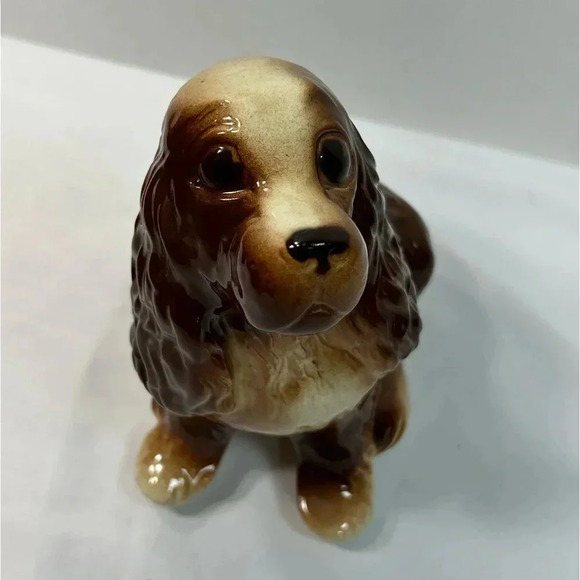 Vintage Royal Copley Cocker Spaniel/Glazed Porcelain. - Picture 5 of 10